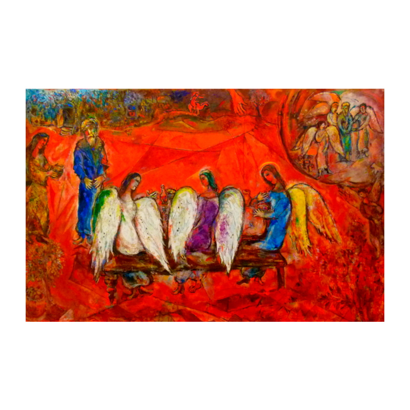 Chagall - Abraham und die drei Engel